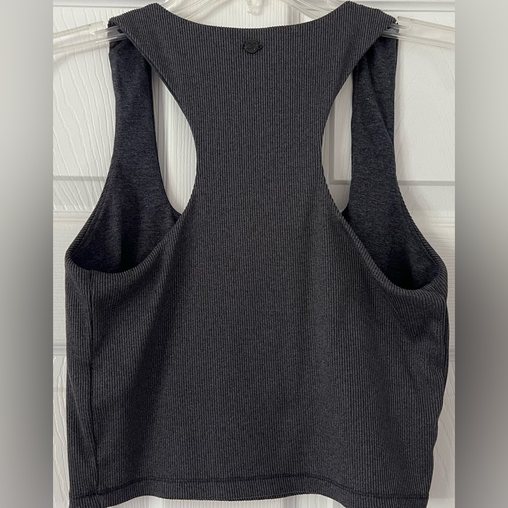 Calia Ribbed Crop U Neck Tank - Picture 2 of 4